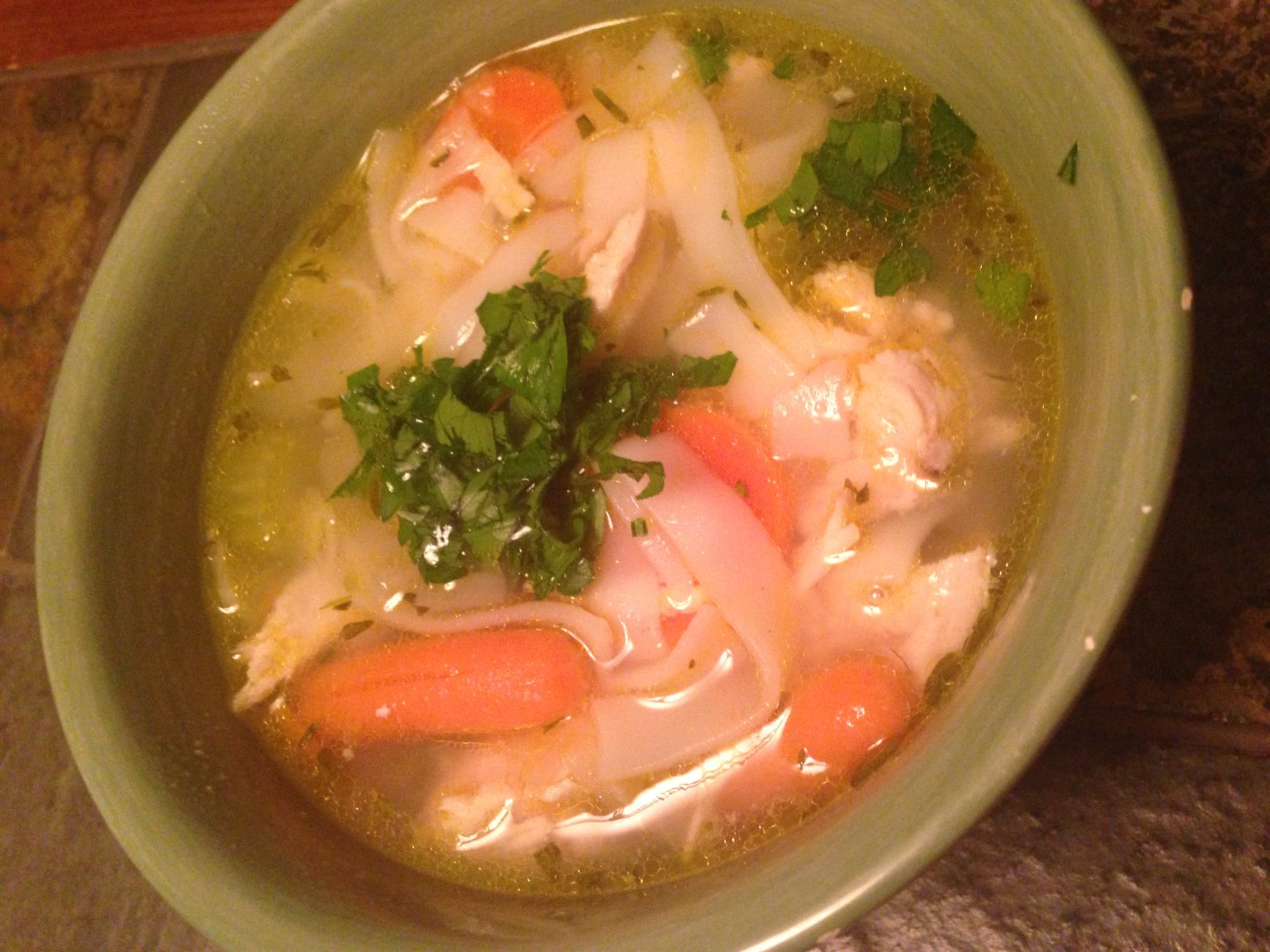 Cold-Kicking Ginger Chicken Soup