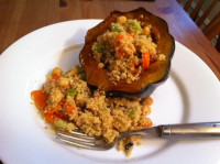 Moroccan Style Stuffed Squash