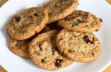 Pumpkin Almond Butter Cookies with Dried Cranberries